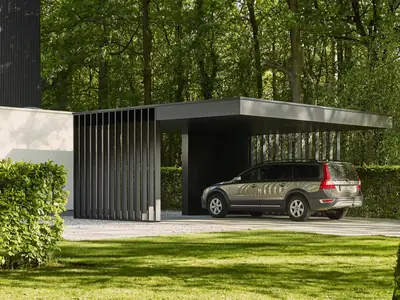 Навес для машины Black Veil Carport, 42 м²