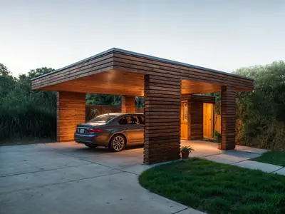 Навес для машины Carport Comfort, 24 м²