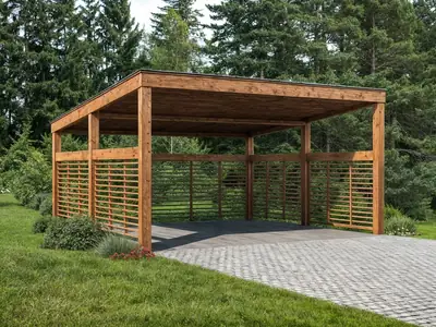 Навес для машины Carport Shelter, 28 м²