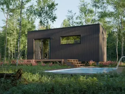 Садовый модуль Гостевой модуль Studio Twenty Lodge 20 м² — Quadrapol, 20 м²