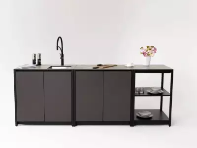 Уличная кухня Lounge с открытой секцией, 0 м²