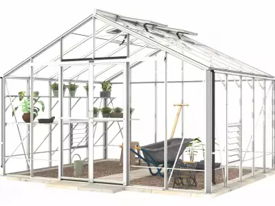 Теплица Robinsons Regal (ширина 3,84 м) — Robinsons Greenhouses, 13 м²