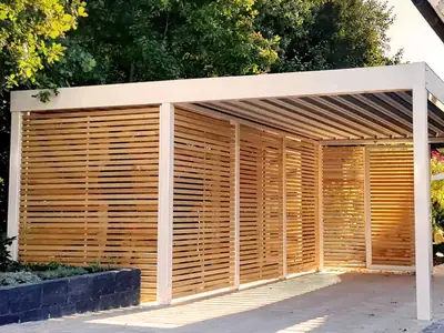 Навес для машины White Carport, 35 м²